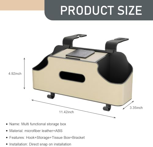 1 PC Car Seat Back Organizer, Car Back Seat Multi-Function Storage Box - Image 2