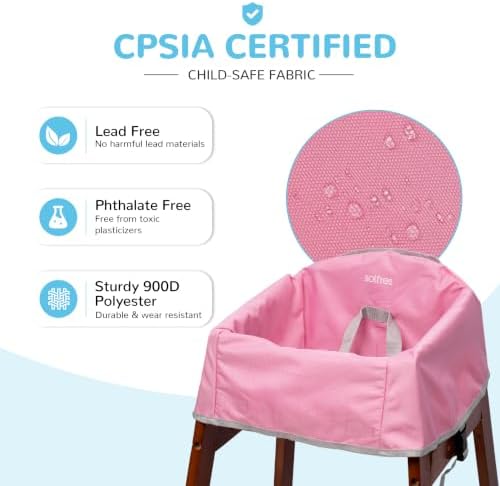 Baby High Chair Cover for Restaurant & Travel, 3-Point Harness - Image 4