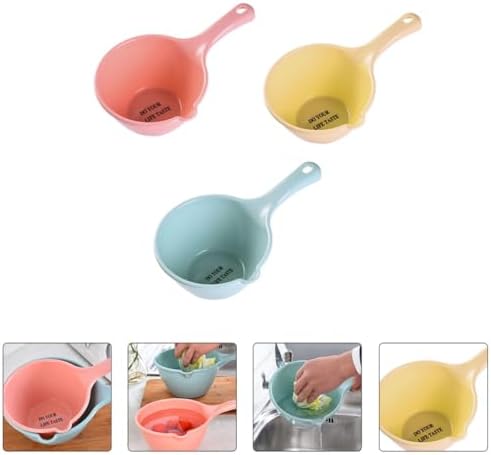 3pcs Plastic Water Dipper Long Handle Kitchen Ladles Pp Water Scoop - Image 6