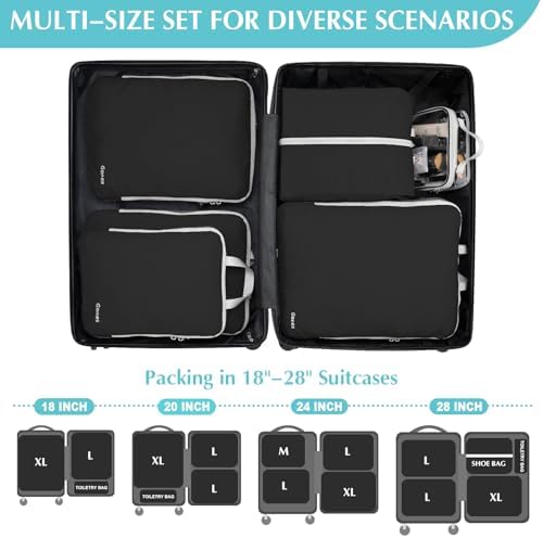 Gonex 6-Piece Compression Packing Cubes - Image 6