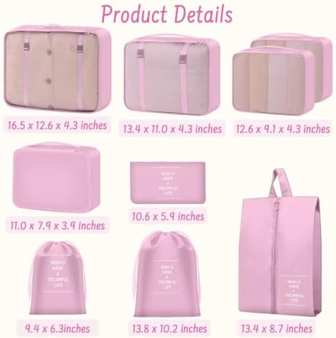 9 Set Packing Cubes for Travel Essentials - Image 7