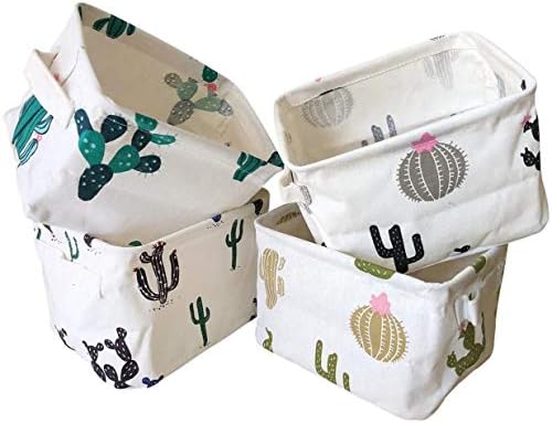 KRLIFCSL Storage Bins Foldable Cactus Storage Basket by KRLIFCSL