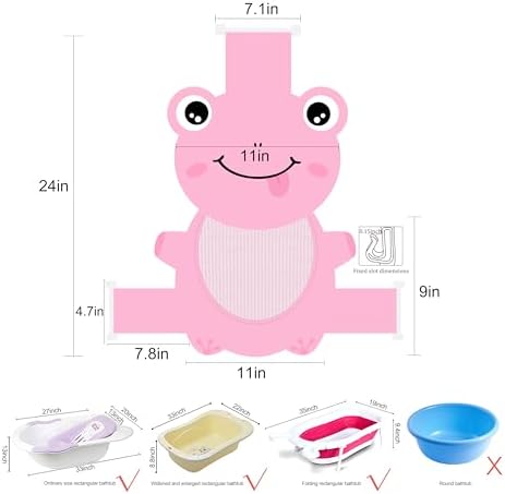 Baby Bath Seat Support Net, Quick Drying, Adjustable, Comfortable, Infant - Image 2