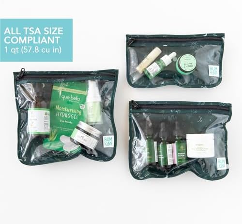 Bumkins Travel Bag, TSA Approved Packing Pouch, Zip Bag, Quart Size Airline - Image 3