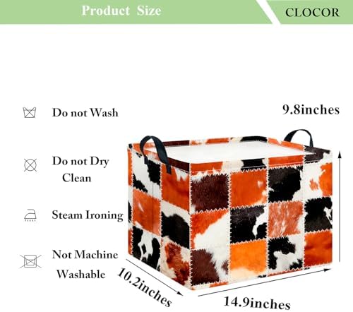 CLOCOR Rectangular Storage Basket Empty, Gift Basket, Waterproof Storage Bin - Image 6