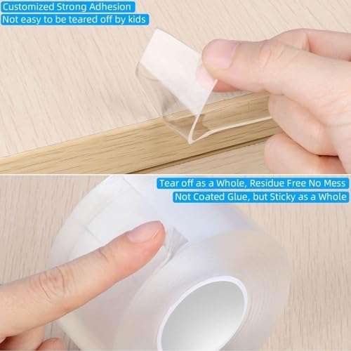 Clear Edge Protector Strip, 2 Pack x 1.57in x 9.84FT - Image 5