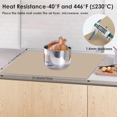 Extra Large Silicone Mat, Kitchen Counter Mat Placemats - Image 6