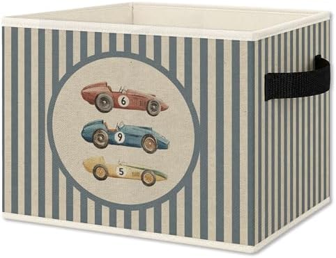 Vintage Race Car Boy Foldable Storage Bins Box by Unknown