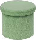 B FSOBEIIALEO Storage Ottoman Cube, Round Ottoman by BFSOBEIIALEO