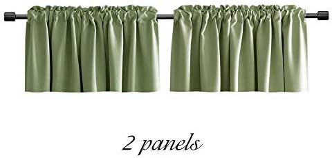 DONREN Sage Green Window Valances - Image 5