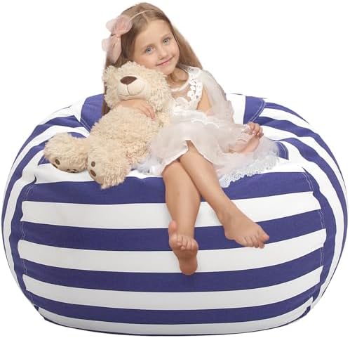 WEKAPO Stuffed Animal Storage Bean Bag Chair Cover by Wekapo