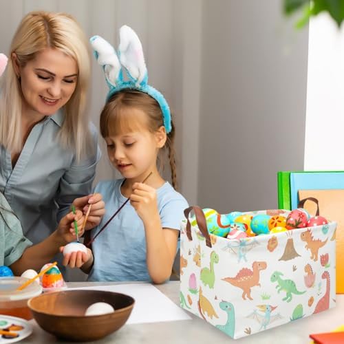 Rectangular Easter Dinosaur Basket, Waterproof kids toy storage box bedroom - Image 3