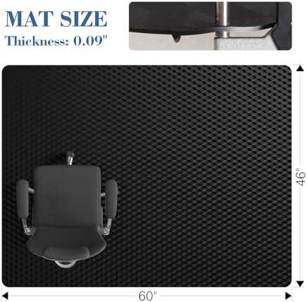 Tydle Chair Mat for Carpet 46"x60" - Image 2