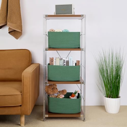 MiniArk Large Storage Baskets for Organizing, Baby Nursery, Toy Bins Box - Image 4
