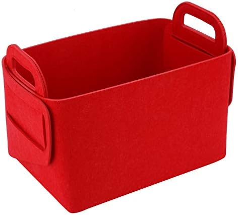 Minoisome Storage Basket Felt Storage Bin Collapsible& Convenient Box Organizer by Unknown