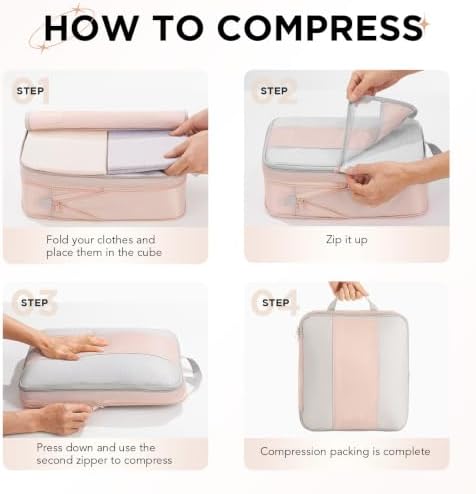 OlarHike 6 Set Compression Packing Cubes - Image 3