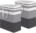 HomeHacks 2-Pack Large Laundry Basket, Waterproof, Freestanding Laundry Hamper by HomeHacks