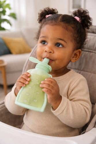haakaa Silicone Yummy Pouch 4.5 oz – Reusable Silicone Snack & Smoothie Pouch - Image 4