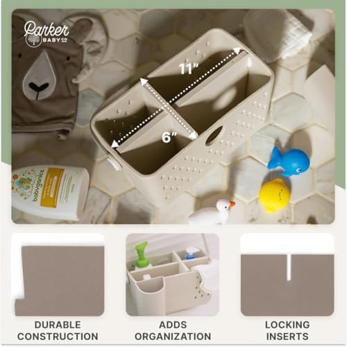 Parker Baby Bath Caddy Inserts | Matching Color Divider - Image 4