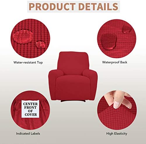 Easy-Going 100% Waterproof Recliner Chair Cover，1-Piece Recliner Slipcover - Image 3