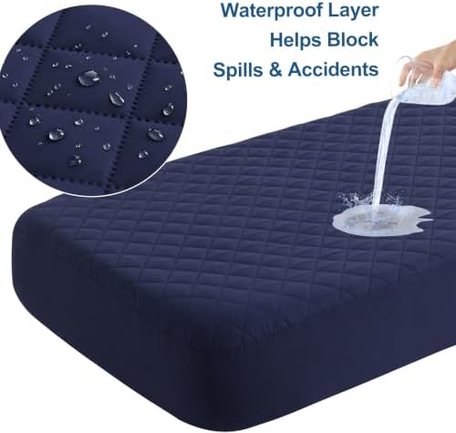 BEDSUM 2-Pack Waterproof Mini Crib Mattress Protector - Image 3
