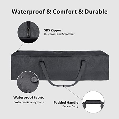 TOPDesign 1-Pack 46 Inch Extra Large Zippered Duffel Bag - Image 3