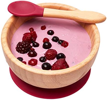 Baby Toddler Stay Put Dish, Kids Suction Plate & Bowl & Spoon, Bamboo Cute - Image 5