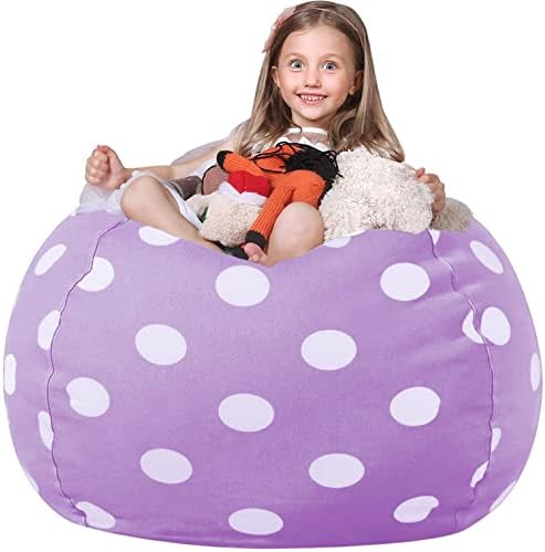 WEKAPO Stuffed Animal Storage Bean Bag Chair Cover by Wekapo