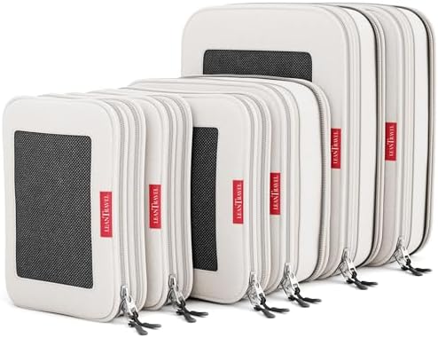 LeanTravel Premium Compression Packing Cubes by LeanTravel