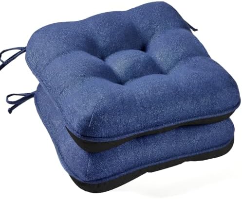 BETU Chair Cushions for Dining Chairs Set of 2, 3.5" Thick Outdoor Indoor Chair by BETU