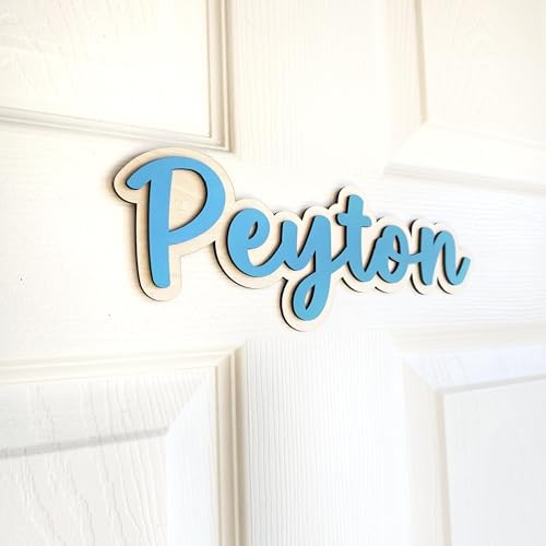 Daisy Personalized Name Sign for Nursery, Wooden Floral Kids Door Sign - Image 2