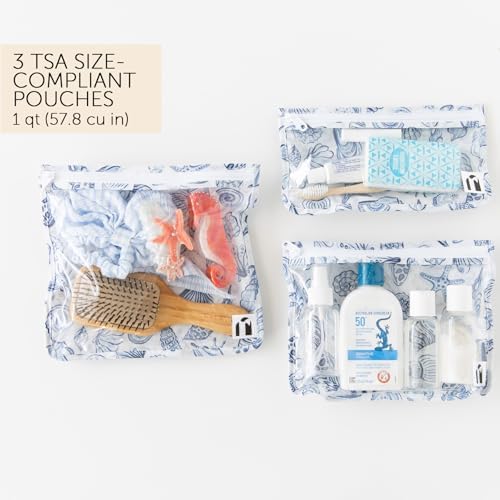 Bumkins Roamio Travel Bag, TSA Approved Pouch, Zip Quart Size Airline Compliant - Image 3