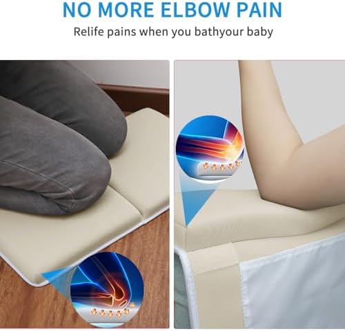 JJGoo Bath Kneeler with Elbow Rest Pad Set, 1.5 inch Kneeling Pad Mat - Image 3