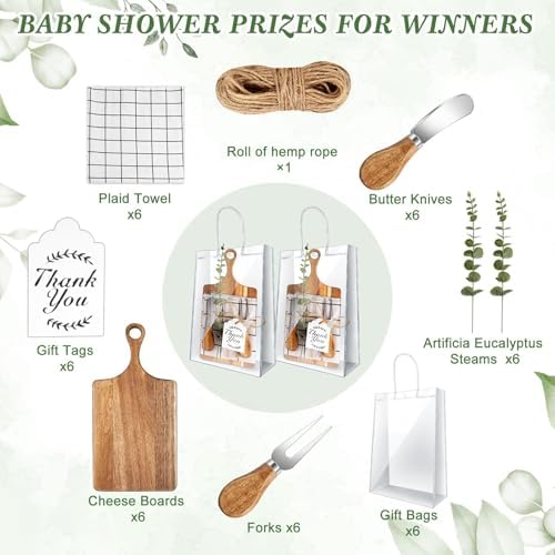 43 Pcs Baby Shower Prizes for Game Player 6 Sets Baby Shower Game Prizes - Image 3