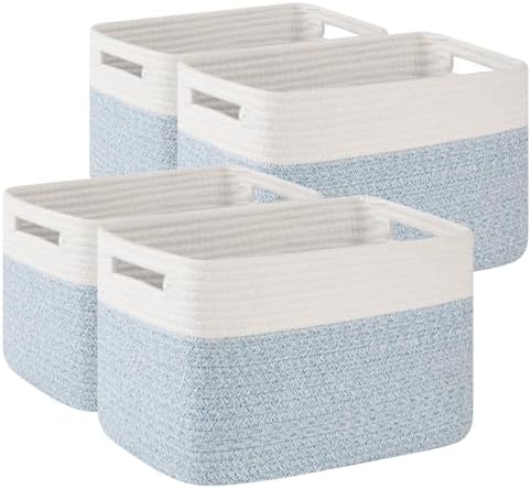 OIAHOMY 4 Pack Storage Basket, Closet Organizer by MasterofSpaceOptimization