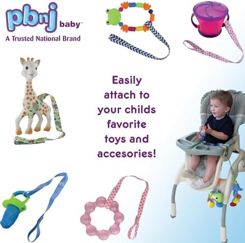 PBnJ Baby Toy Saver Strap Holder Secure Accessories Tether, 4 Pack - Image 2