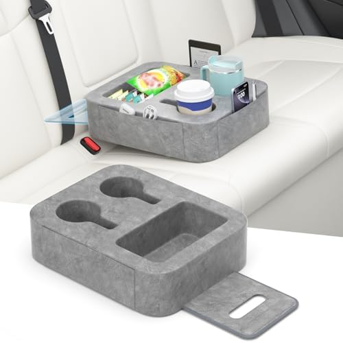Car Cup Holder Pillow, Backseat Car & Bench Seat Cup Holder by Unknown