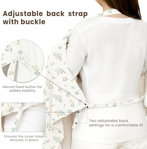 Konssy Muslin Nursing Cover Up for Breastfeeding - Image 5