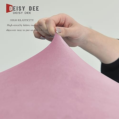 Deisy Dee Stretch XL/Oversized Extra Large Velvet Dining Room Chair Covers - Image 5