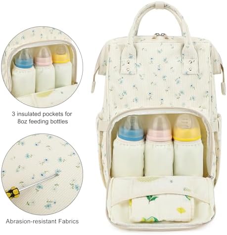 Baby Diaper Bag Backpack for Mom, Large Capacity Travel Nappy Bag for Boys & - Image 3