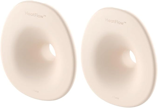 eufy Original 27mm Flange (2-Pack), Replacement Accessories for Wearable Breast Pump E20/S1/S1 Pro, HeatFlow™ Technology, Food-Grade Silicone, Durable, Comfortable, Ergonomic Fit