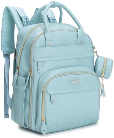 BabbleRoo Leather Diaper Bag Backpack by BabbleRoo