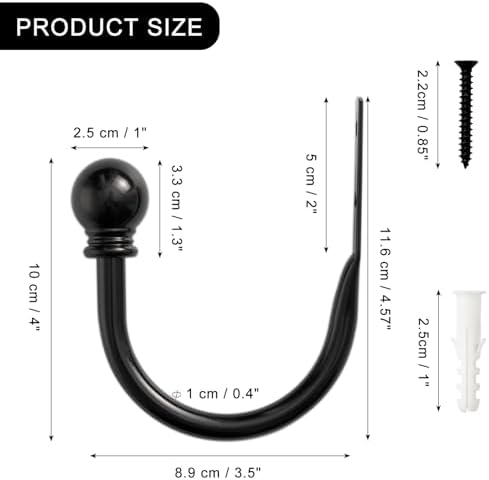 Black Curtain Hooks - Image 5