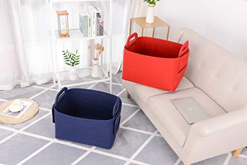 Storage Basket Felt Storage Bin Collapsible& Convenient Box Organizer - Image 5