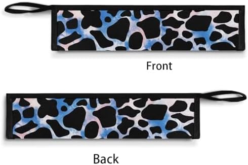 Blue Tie Dye Cow Reusable Travel Tableware Carrying Bag Storage Case Cutlery - Image 3