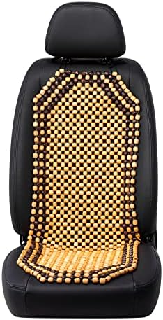 Road Comforts Wood Beaded Seat Cover Back Massage Cushion by RoadComforts