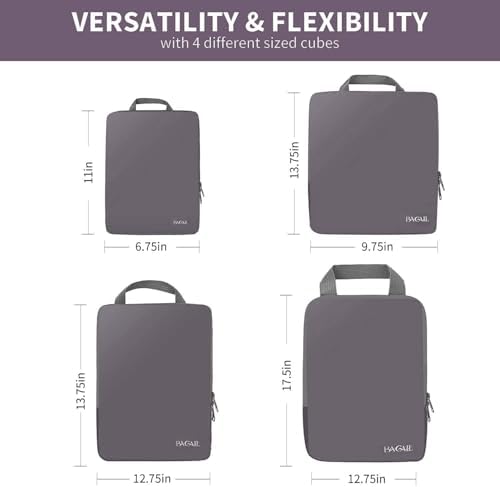 BAGAIL 4 Set/6 Set/8 Set Compression Packing Cubes Travel Accessories - Image 2