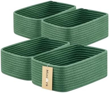 MiniArk Small Storage Baskets for Organizing | Closet Organizer Bins | Shelf by MiniArkStorageBasketsHome