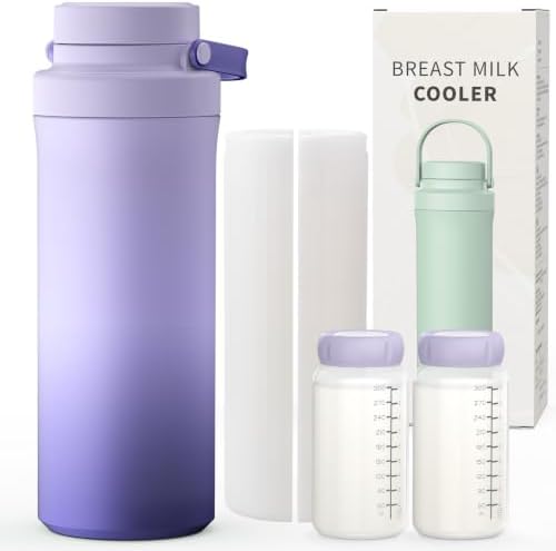 Xaproo 22oz Breast Milk Cooler Bottle, 24H Ice-Free Cooling by FreshMilkWarmHeartXaprooCares