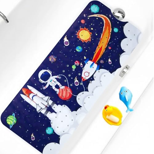 Baby Bath Mat for Tub Non Slip Kids Bathtub Mat Extra Long 40X16 Inch Toddler by Tubozadi
